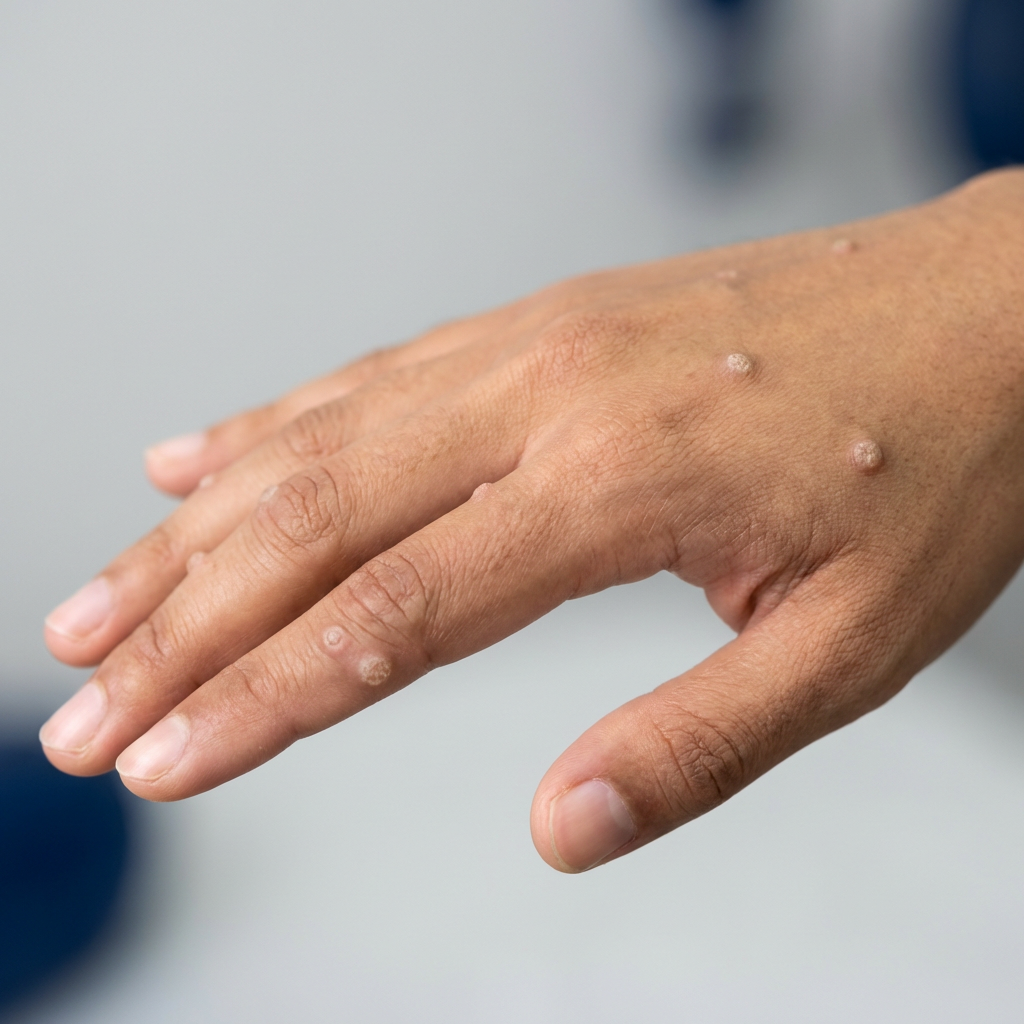 Common warts on hands